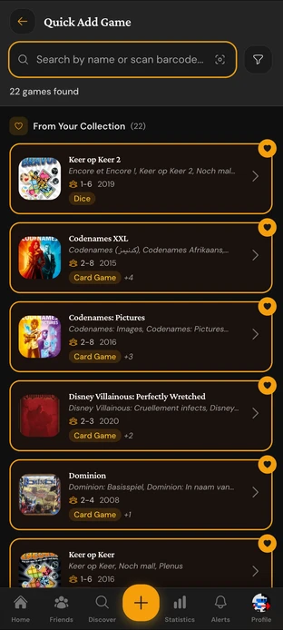 Board Games Tracker - Free App to Track Game Results, Statistics ...
